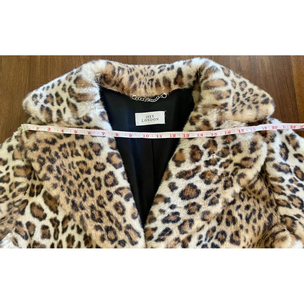 ISSY London Leopard Coat- NWOT- Size Large - Picture 6 of 9